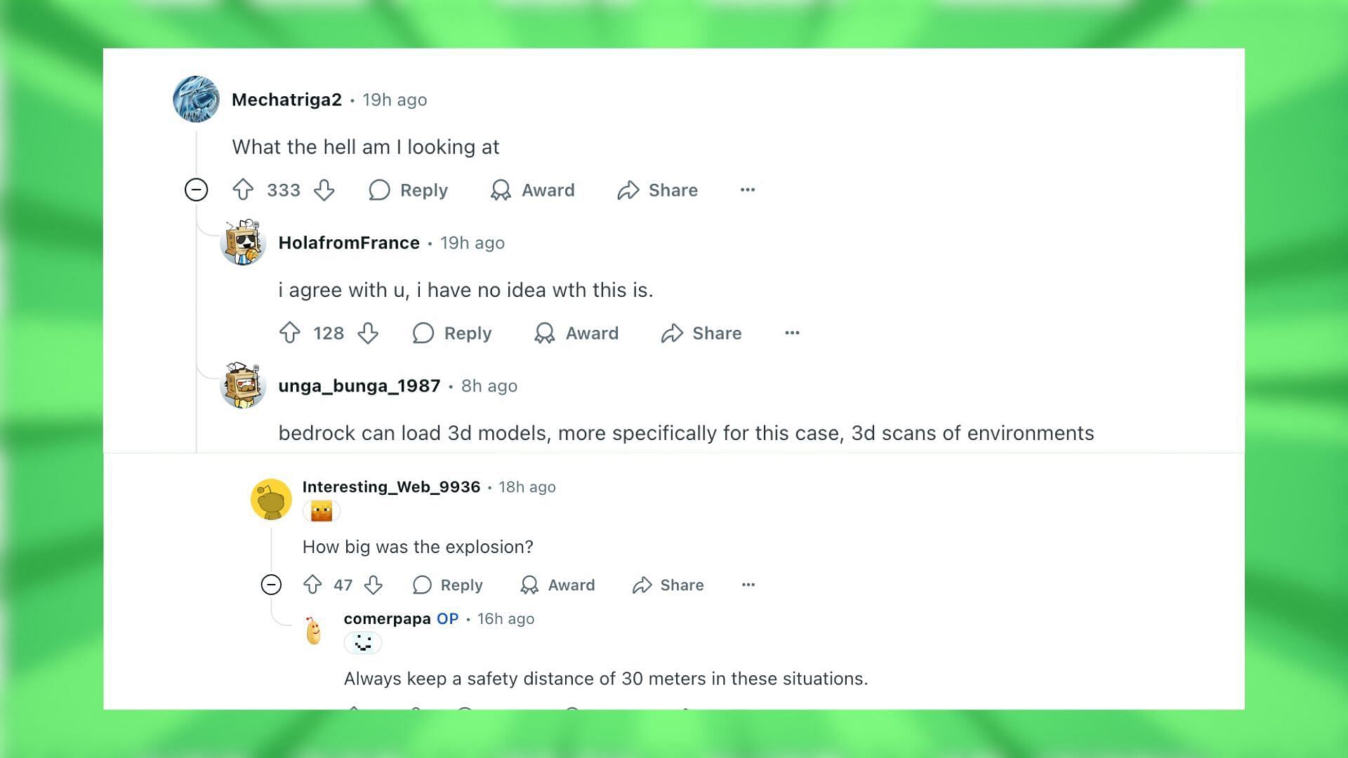 Redditors react to the post (Image via Reddit)